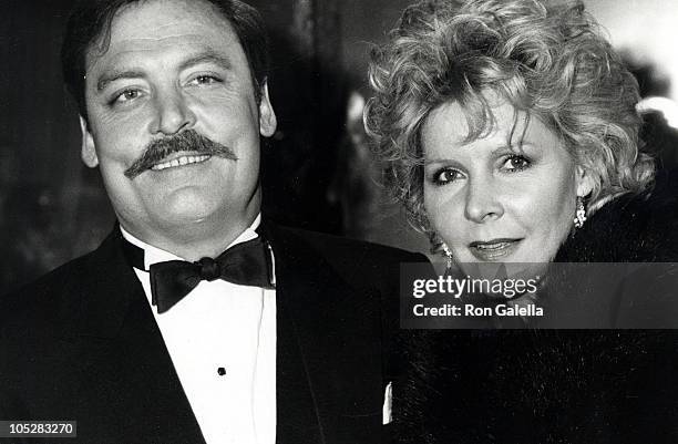 Stacy Keach and Wife Jill Donahue during American Film Institute Gala Tribute to John Huston at Beverly Hilton Hotel in Beverly Hills, CA, United...