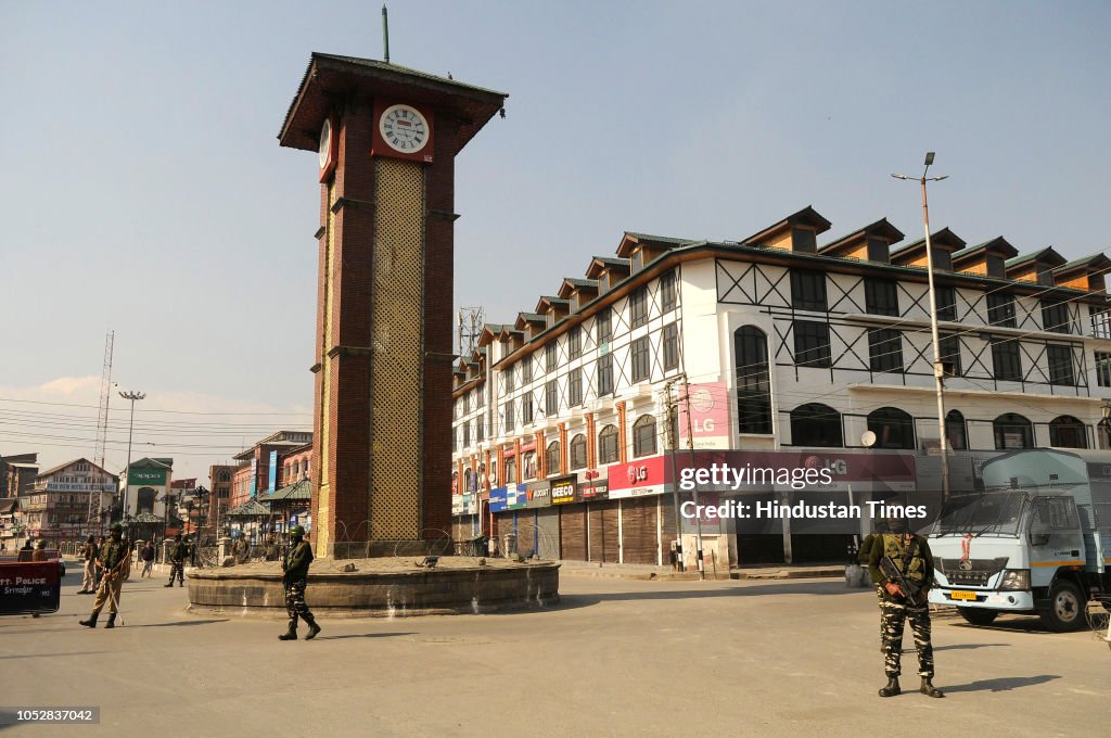 Shutdown, Restrictions Affect Srinagar