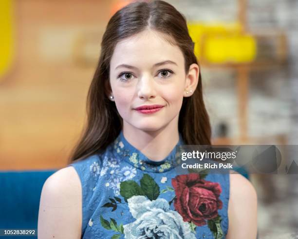 Actress Mackenzie Foy visits 'The IMDb Show' on October 17, 2018 in Studio City, California. This episode of 'The IMDb Show' airs on October 25, 2018.