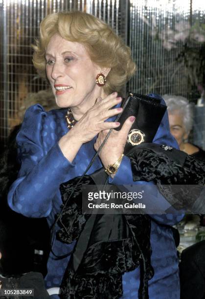 Estee Lauder during Benefit For Israel Honoring Mrs. Chaim Herzog at Regine's in New York City, New York, United States.
