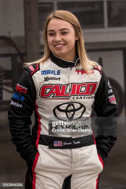 Gracie Trotter, NASCAR Drive for Diversity Combine at New Smyrna Speedway on October 23, 2018 in New Smyrna Beach, Florida.