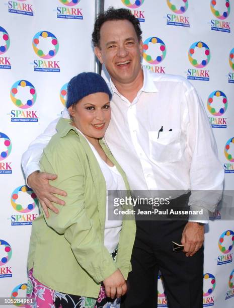 Wendie Jo Sperber and Tom Hanks during "WeSparkle Night - Take III" to Benefit weSpark Cancer Support Center at Gindi Theater in Los Angeles,...