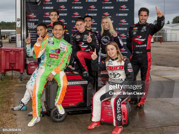 Left to right, ErnieFrancis Jr., Perry Patino, Juan Manuel Gonzalez, of Mexico, Nick Sanchez, Loris Hezemans, of the Netherlands, Brooke Storer,...