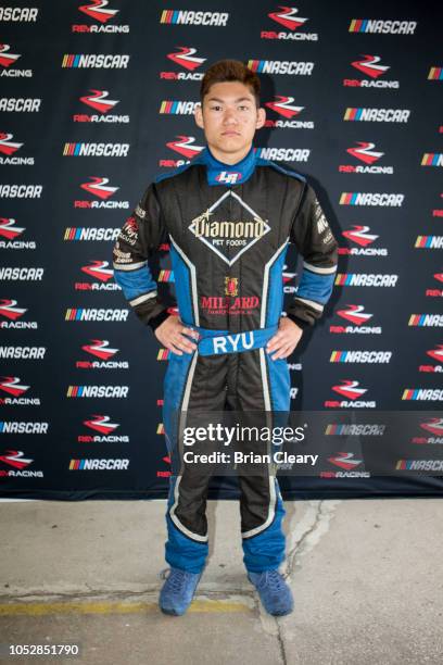 Ryu Taggart, NASCAR Drive for Diversity Combine at New Smyrna Speedway on October 23, 2018 in New Smyrna Beach, Florida.