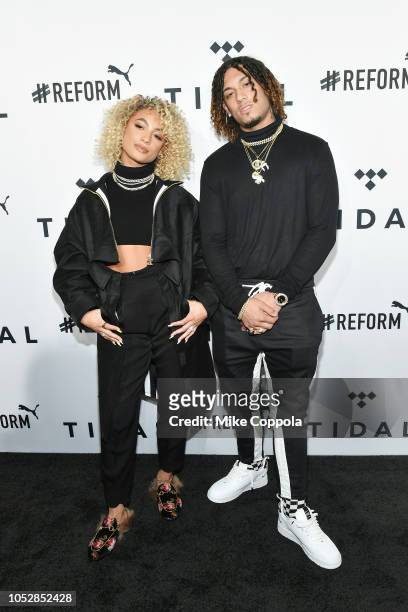 DaniLeigh and Brandon Bills attend the 4th Annual TIDAL X: Brooklyn at Barclays Center of Brooklyn on October 23, 2018 in New York City.