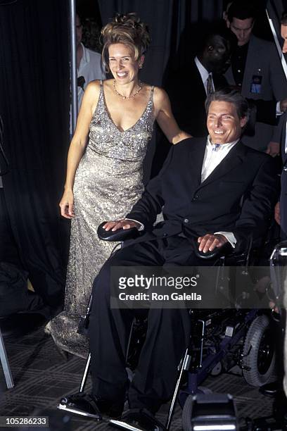 Dana Reeve and Christopher Reeve during The 2nd Annual GQ Men of the Year Awards at Radio City Music Hall in New York City, New York, United States.