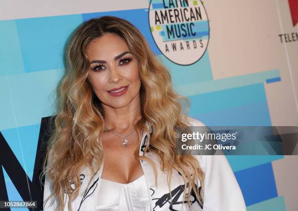 Recording artist/actress Aracely Arambula attends Telemundo's Q&A session about the contribution of latinas in the music world at Los Angeles Film...