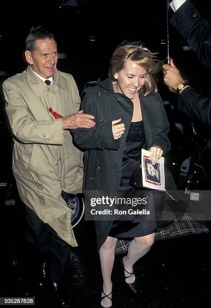 Tony Randall and wife Heather Harlan during Opening Night of "Les Ballets de Monte Carlo" at City Center in New York City, New York, United States.