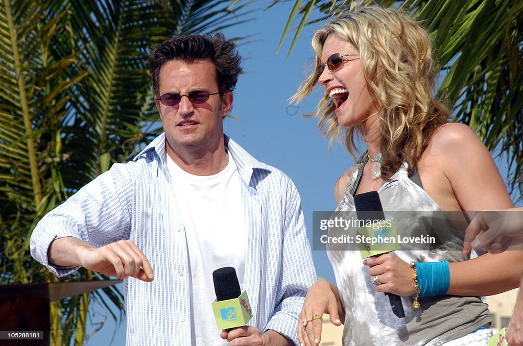 Spring Break 2004 Matthew Perry and Natascha Henstridge during MTV Spring Break 2004 in ...
