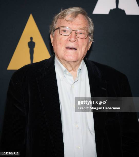 Pennebaker arrives for the Academy Of Motion Picture Arts And Sciences 25th Anniversary Screening Of "The War Room" at Samuel Goldwyn Theater on...