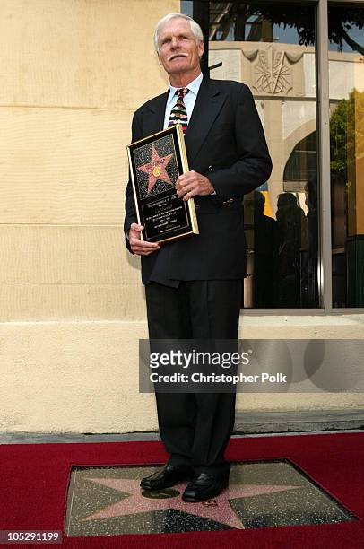 Ted Turner during Ted Turner Receives a Star on The Hollywood Walk of Fame in Hollywood, California, United States.