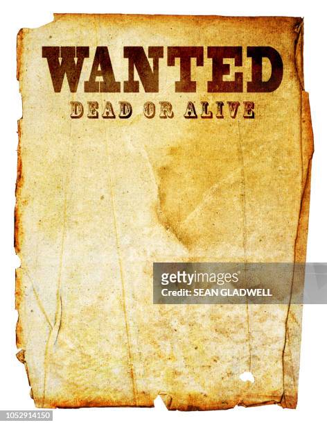 wanted dead or alive - oeste fotografías e imágenes de stock