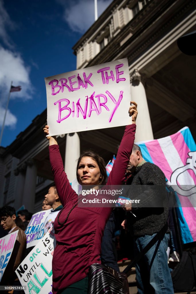 Rally Held In Support Of Transgender Community