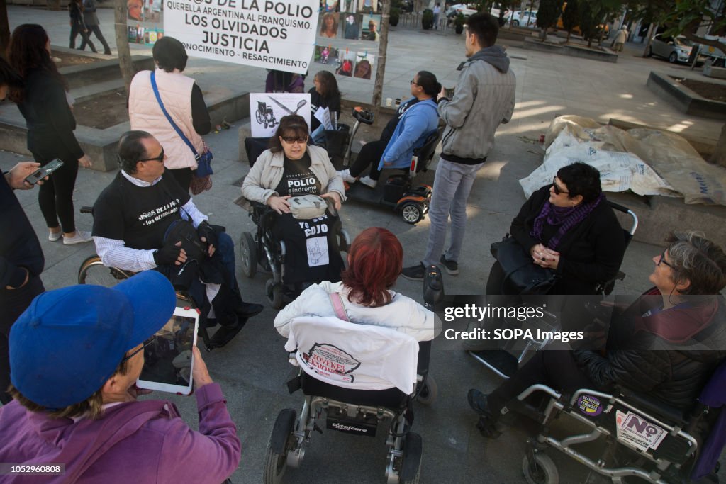 Group of people with polio and affected by the post polio...