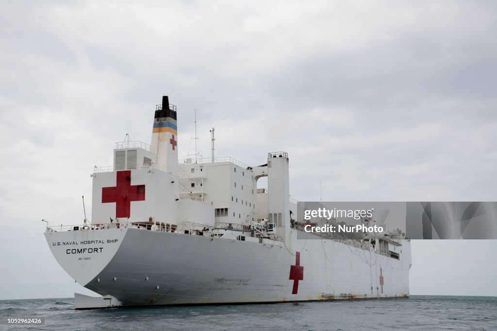US Hospital Ship In Ecuador