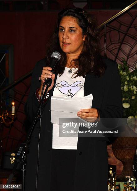 Bonnie Abaunza during Amnesty International and Designer Tracy Wilkinson Benefit at Cafe La Boheme in West Hollywood, California, United States.