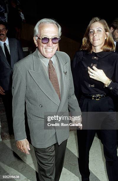 Andy Williams & wife during Arthur Ashe Memorial Service Tribute in Palm Springs, California, United States.