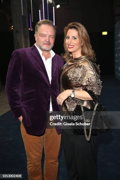 Prince Alexander zu Schaumburg-Lippe and his girlfriend Mahkameh Navabi during the Tribute to Bambi 2018, charity gala benefit to "Bambi hilft...