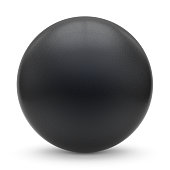 Sphere round button black matted ball basic circle geometric