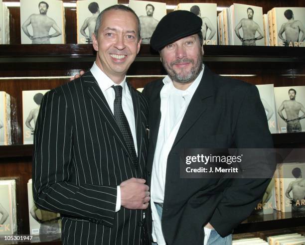 Benedikt Taschen and Philippe Starck during Taschen Books Takes Los Angeles at Tascchen Book Store in Beverly Hills, California, United States.