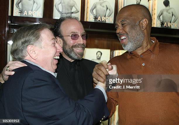 Photographer Neil Leifer, entertainment manager Bernie Yuman and Howard Bingham during Taschen Books Takes Los Angeles at Tascchen Book Store in...