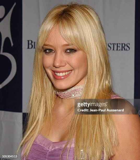 Hilary Duff during The 2003 Rising Stars Gala Presented by Big Brothers, Big Sisters of Los Angeles at Century Plaza Hotel in Century City,...