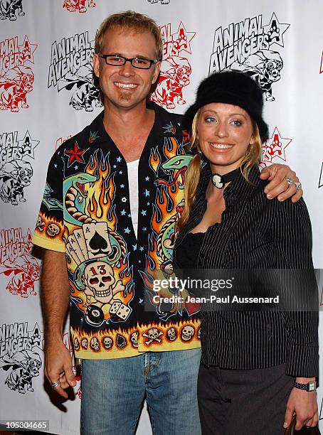 George Gray and guest during "Luck of The Paw" Casino Night and Silent Auction to Benefit Animal Avengers at The Victorian in Santa Monica,...