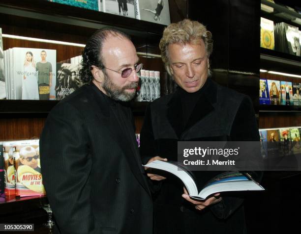 Entertainment manager Bernie Yuman and Siegfried Fischbacher during Taschen Books Takes Los Angeles at Tascchen Book Store in Beverly Hills,...