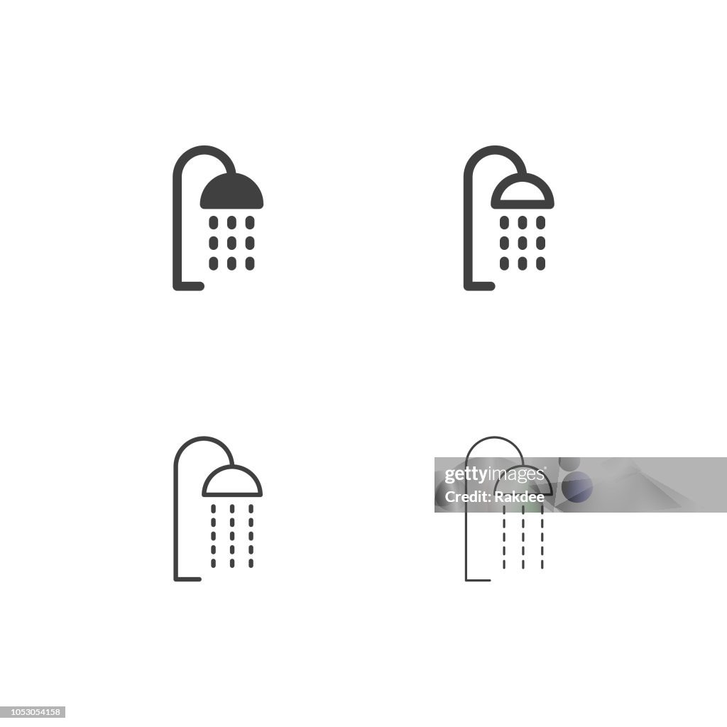 Dusche Kopf Icons - Multi Serie