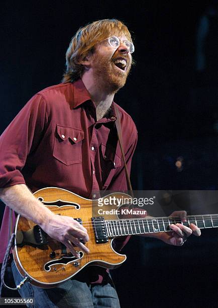 Trey Anastasio from Phish during Dave Matthews and Guests Perform at Madison Square Garden at Madison Square Garden in New York City, New York,...