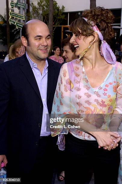 Nia Vardalos and husband Ian Gomez during "Connie and Carla" World Premiere - Red Carpet at Universal Studios Cinema in Universal City, California,...