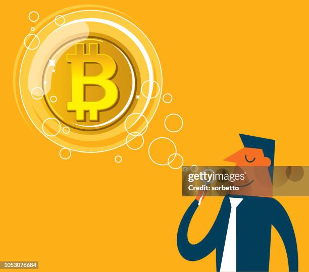 soap bubble - bitcoin bubble stock illustrations