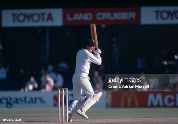 Australian team captain Greg Chappell batting during the First Test against England at the WACA Ground, Perth, Australia, 12th-17th November 1982.