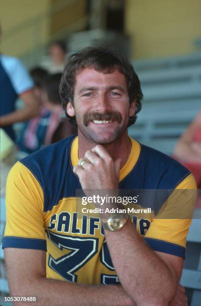 Australian cricketer Dennis Lillee at the First Test against the West Indies at Brisbane Cricket Ground, Brisbane, Australia, 1st-5th December 1979.