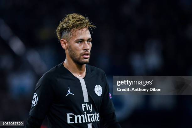 Neymar Jr of PSG during the UEFA Champions League football match between Paris Saint Germain and SSC Naples on October 24, 2018 in Paris, France.