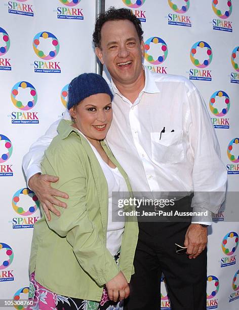 Wendie Jo Sperber and Tom Hanks during "WeSparkle Night - Take III" to Benefit weSpark Cancer Support Center at Gindi Theater in Los Angeles,...