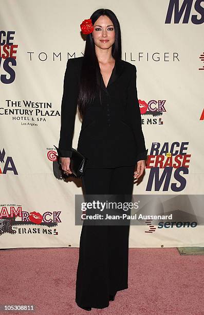 Julie Dreyfus during 11th Annual Race To Erase MS Gala - Arrivals at The Westin Century Plaza Hotel in Los Angeles, California, United States.