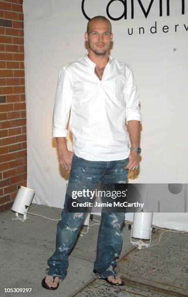 Freddie Ljungberg during Calvin Klein Underwear Party hosted by Hilary Swank and Freddie Ljungberg at Milk Studios in New York City, New York, United...