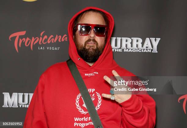 Austin "Chumlee" Russell from History's "Pawn Stars" television series attends the opening of "Murray the Magician" at the Laugh Factory inside the...