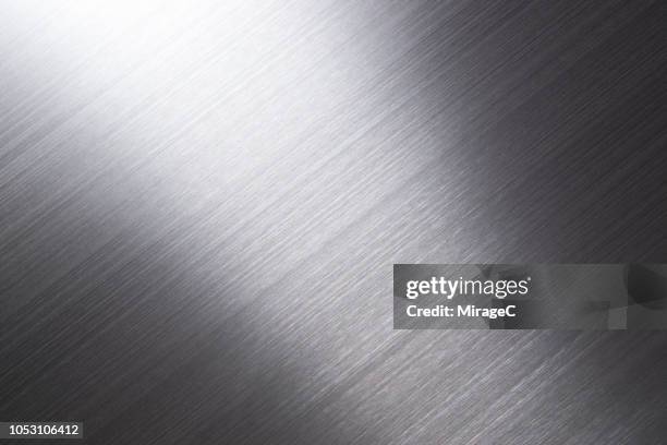 brushed metal surface - lamiera di alluminio foto e immagini stock