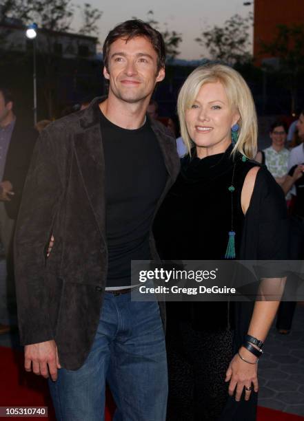 Hugh Jackman and wife Deborra-Lee during "Van Helsing" Los Angeles Premiere - Arrivals at Universal Amphitheatre in Universal City, California,...