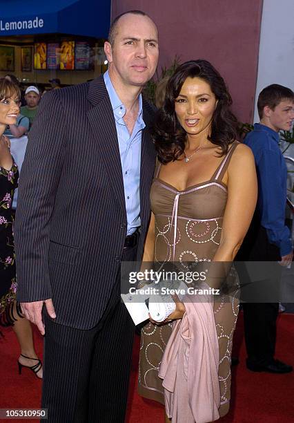 Arnold Vosloo and wife Sylvia Ahi during "Van Helsing" Los Angeles Premiere - Arrivals at Universal Amphitheatre in Universal City, California,...