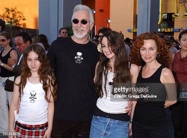 Rick Baker and family during "Van Helsing" Los Angeles Premiere - Arrivals at Universal Amphitheatre in Universal City, California, United States.