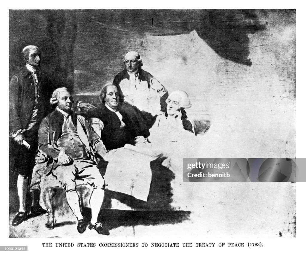 United States commissioners to negotiate the treaty of peace in 1783