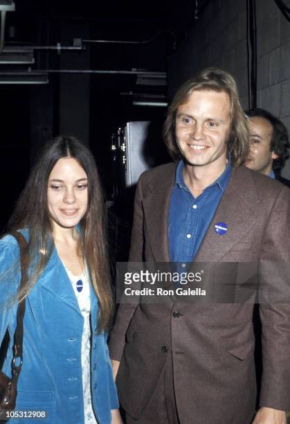 Marcheline Bertrand and Jon Voight during "Stars for McGovern" Benefit Fundraiser at Madison Square Garden in New York City, New York, United States.