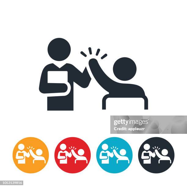 illustrations, cliparts, dessins animés et icônes de enseignant donne étudiant h.o.t. icône - instructeur