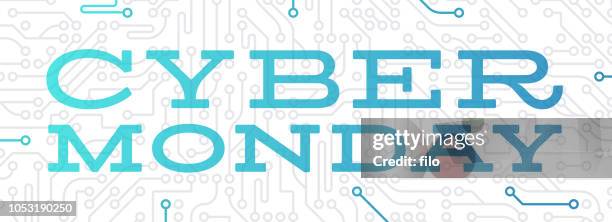 cyber monday - cyber monday stock illustrations