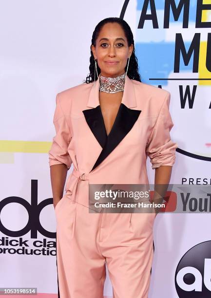 Tracee Ellis Ross attends the 2018 American Music Awards at Microsoft Theater on October 09, 2018 in Los Angeles, California.