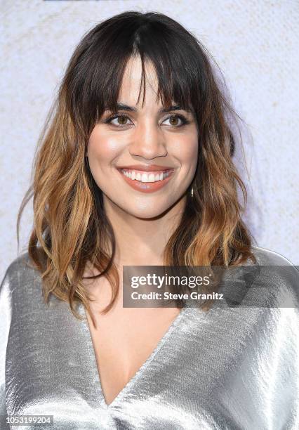 Natalie Morales arrives at the Premiere Of Amazon Studios' "Suspiria" at ArcLight Cinerama Dome on October 24, 2018 in Hollywood, California.