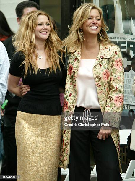 Drew Barrymore and Nancy Juvonen during Drew Barrymore honored with Hollywood Walk of Fame Star at Grauman's Chinese Theatre in Hollywood,...